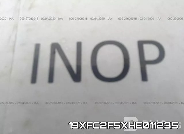 19XFC2F5XHE011235 фото 8
