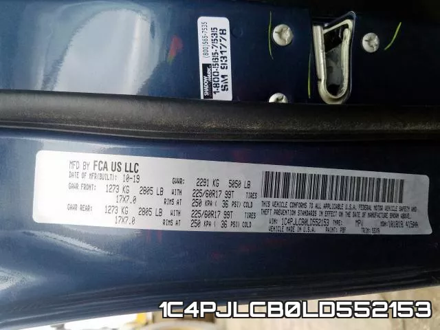 1C4PJLCB0LD552153 фото 2