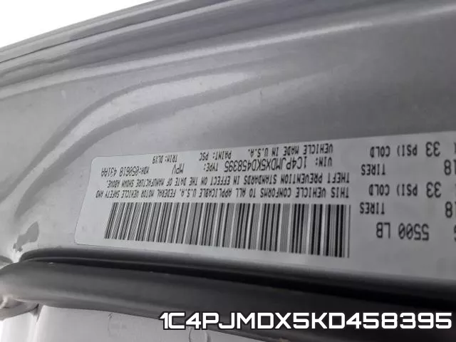 1C4PJMDX5KD458395 фото 2