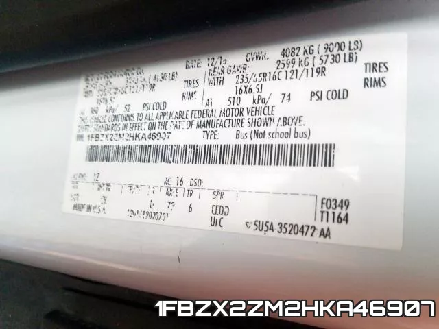 1FBZX2ZM2HKA46907 фото 2