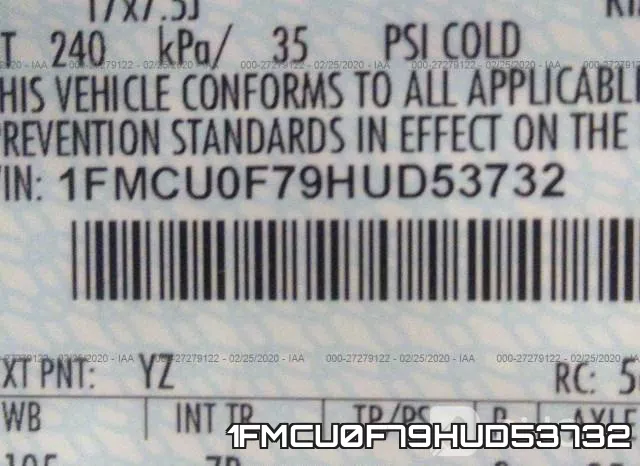 1FMCU0F79HUD53732 фото 7