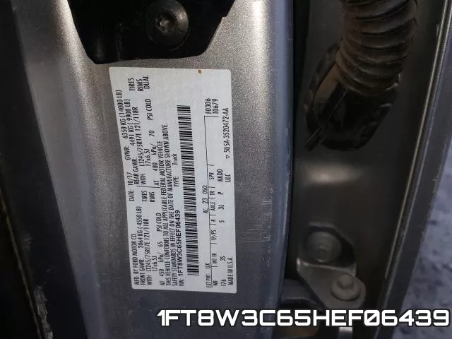 1FT8W3C65HEF06439 фото 2
