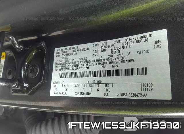 1FTEW1C53JKF73370 фото 10