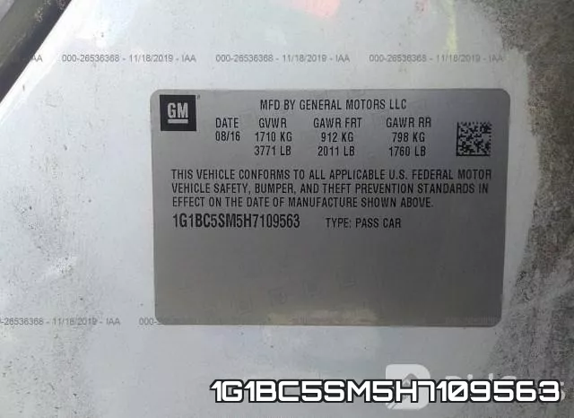 1G1BC5SM5H7109563 фото 10
