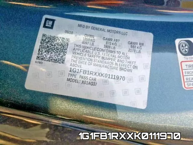 1G1FB1RXXK0111970 фото 2