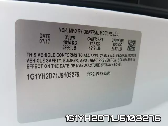 1G1YH2D71J5103276 фото 2