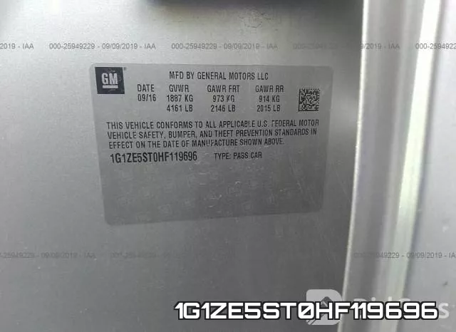 1G1ZE5ST0HF119696 фото 6