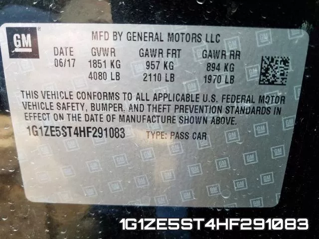 1G1ZE5ST4HF291083 фото 2