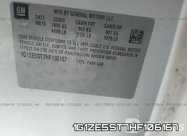 1G1ZE5ST7HF106167 фото 10