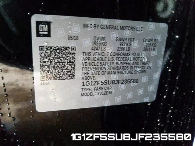 1G1ZF5SU8JF235580 фото 2