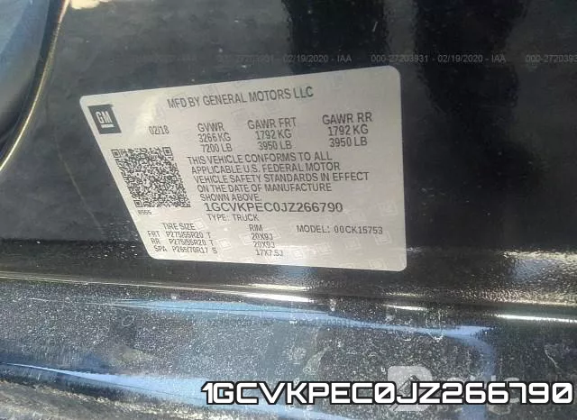1GCVKPEC0JZ266790 фото 8