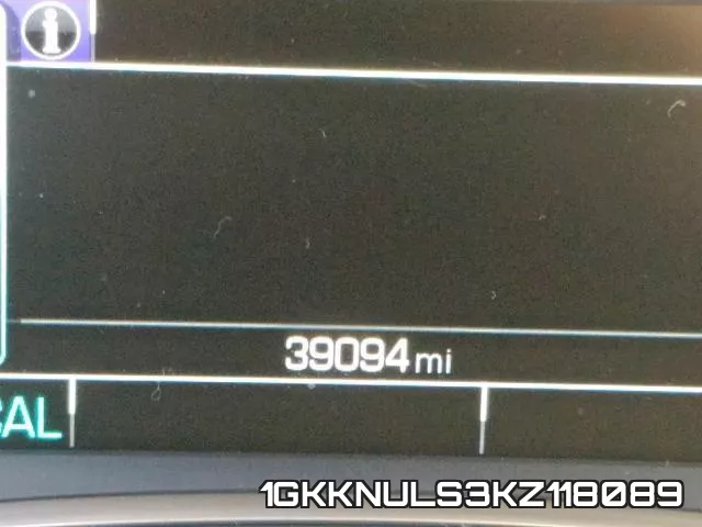 1GKKNULS3KZ118089 фото 7