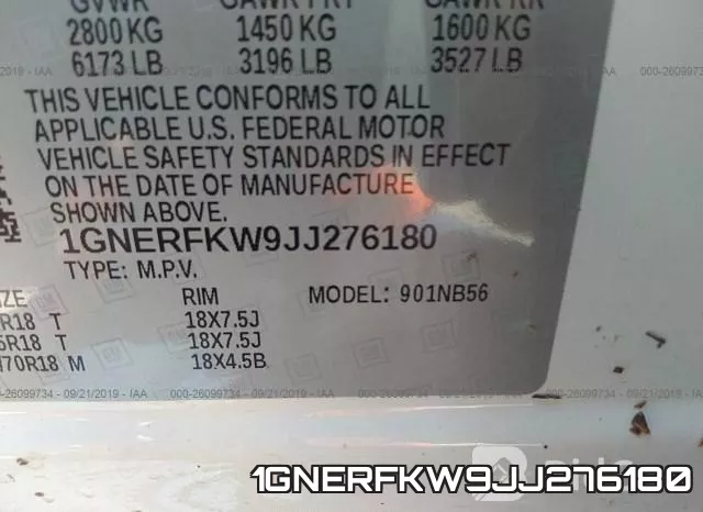 1GNERFKW9JJ276180 фото 10