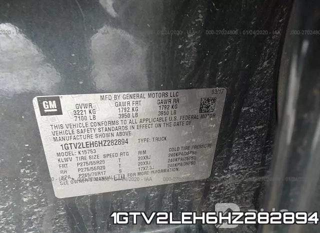 1GTV2LEH6HZ282894 фото 10