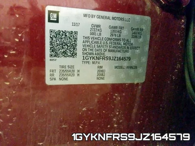 1GYKNFRS9JZ164579 фото 2