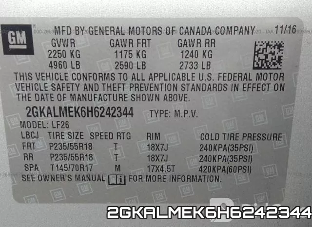 2GKALMEK6H6242344 фото 10