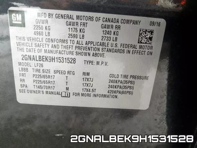2GNALBEK9H1531528 фото 2