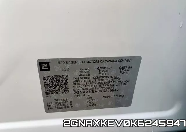 2GNAXKEV0K6245947 фото 2