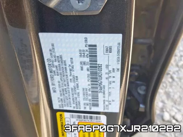 3FA6P0G7XJR210282 фото 2