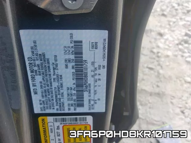 3FA6P0HD8KR101759 фото 2