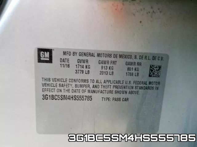 3G1BC5SM4HS555785 фото 2