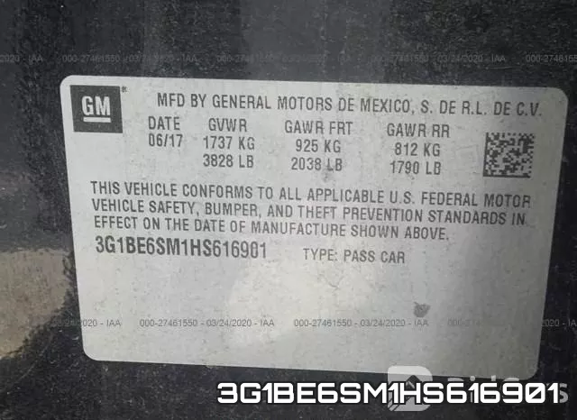 3G1BE6SM1HS616901 фото 10