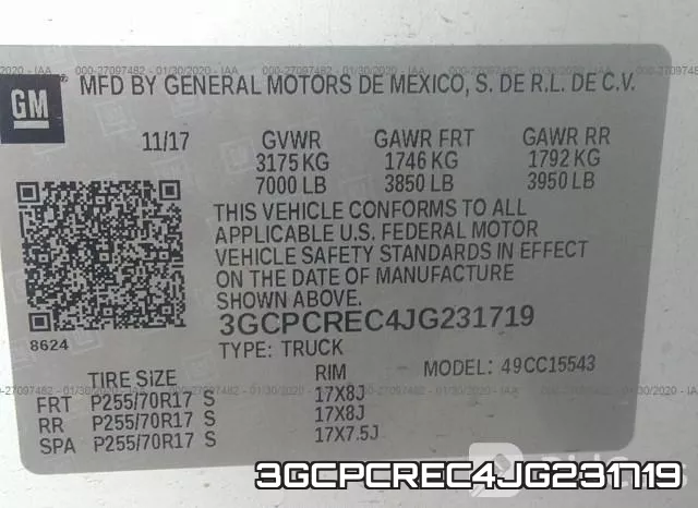 3GCPCREC4JG231719 фото 10