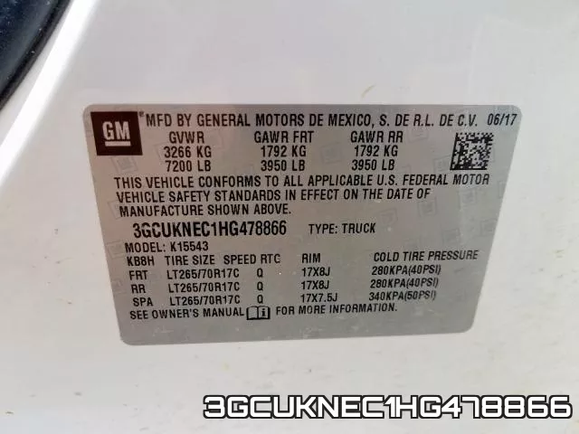 3GCUKNEC1HG478866 фото 2
