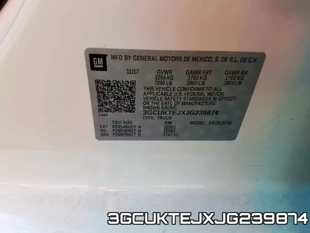 3GCUKTEJXJG239874 фото 2