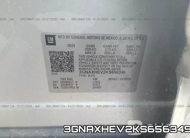 3GNAXHEV2KS656349 фото 10