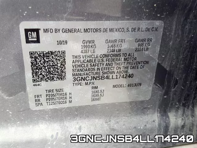 3GNCJNSB4LL174240 фото 2