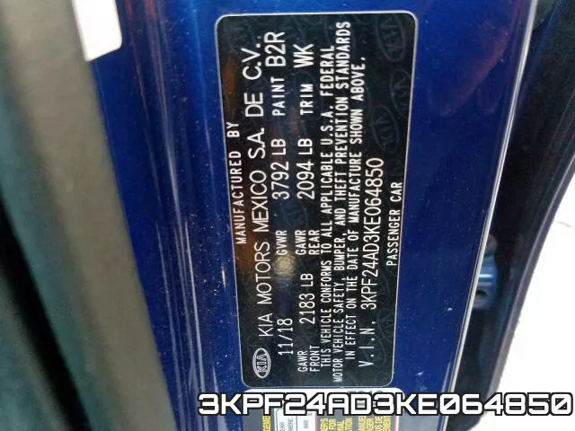 3KPF24AD3KE064850 фото 2