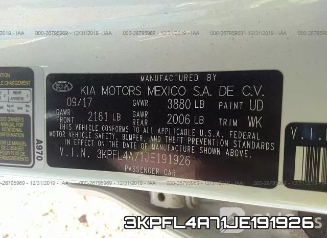 3KPFL4A71JE191926 фото 10