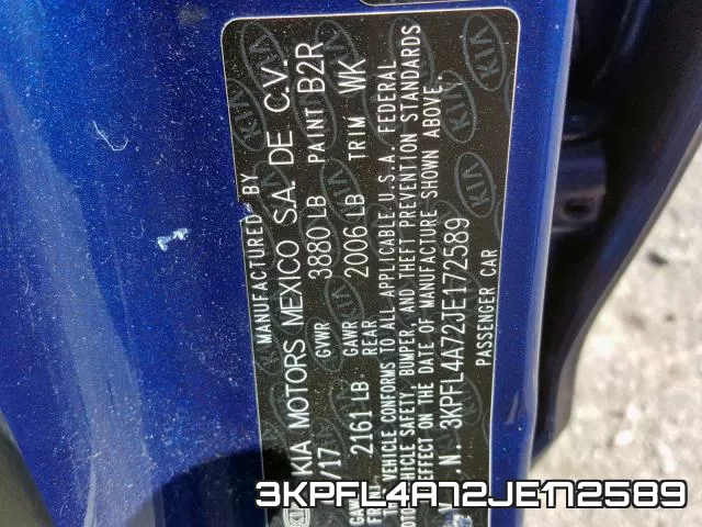 3KPFL4A72JE172589 фото 2