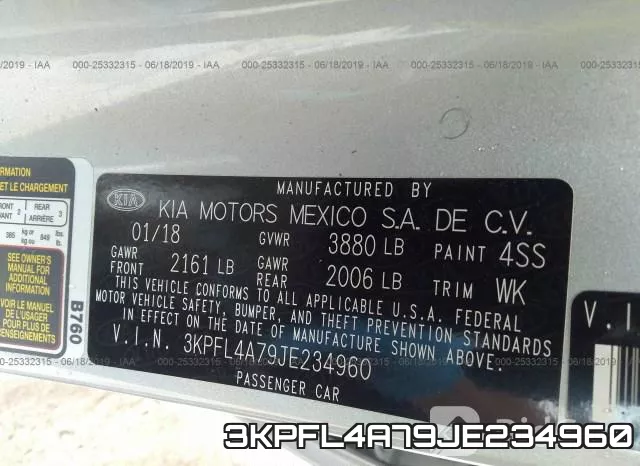 3KPFL4A79JE234960 фото 7