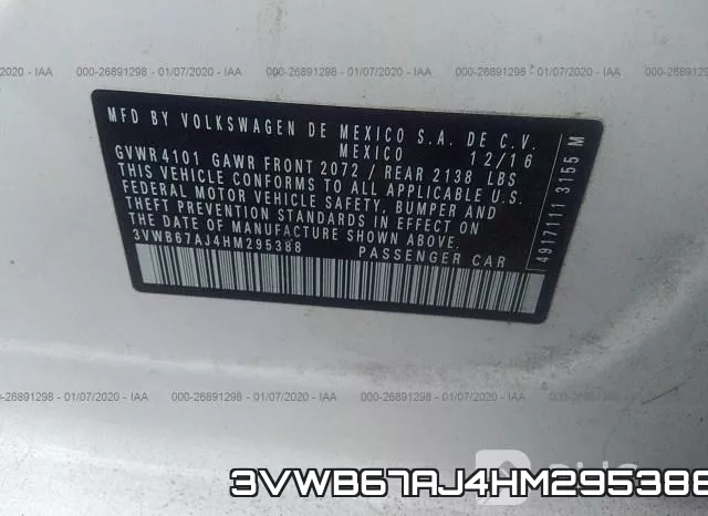3VWB67AJ4HM295388 фото 10