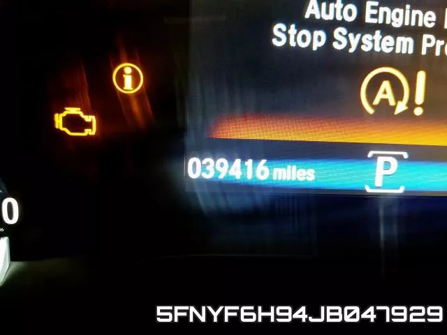 5FNYF6H94JB047929 фото 9