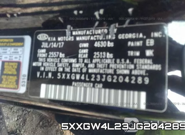 5XXGW4L23JG204289 фото 10