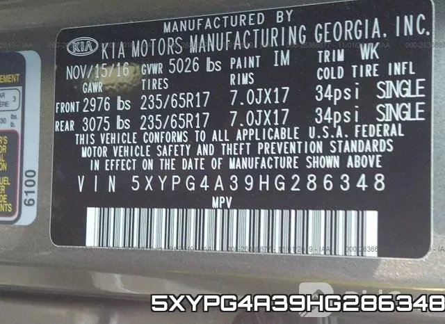 5XYPG4A39HG286348 фото 6