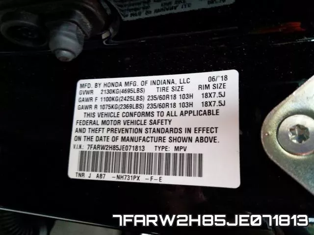 7FARW2H85JE071813 фото 2
