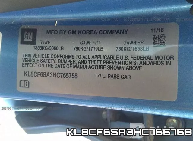 KL8CF6SA3HC765758 фото 10