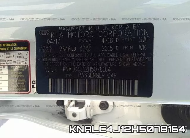 KNALC4J12H5078164 фото 10