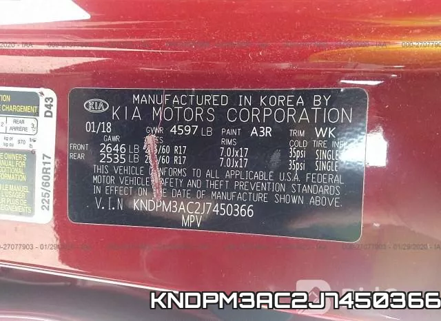 KNDPM3AC2J7450366 фото 7