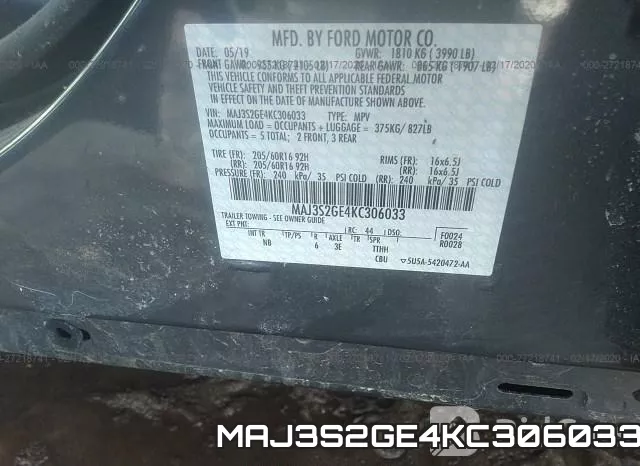 MAJ3S2GE4KC306033 фото 5
