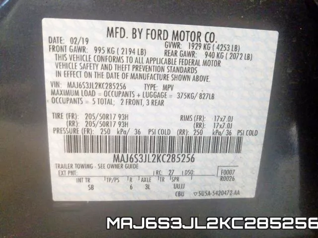 MAJ6S3JL2KC285256 фото 2