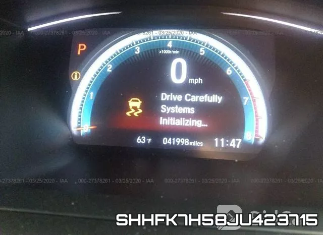 SHHFK7H58JU423715 фото 3