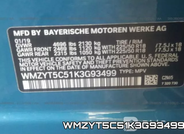 WMZYT5C51K3G93499 фото 5