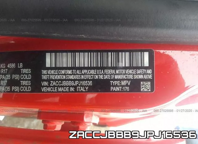 ZACCJBBB9JPJ16536 фото 10
