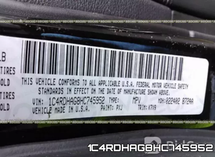 1C4RDHAG8HC745952 фото 10
