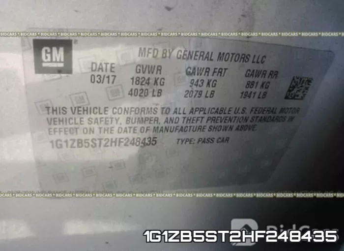 1G1ZB5ST2HF248435 фото 10